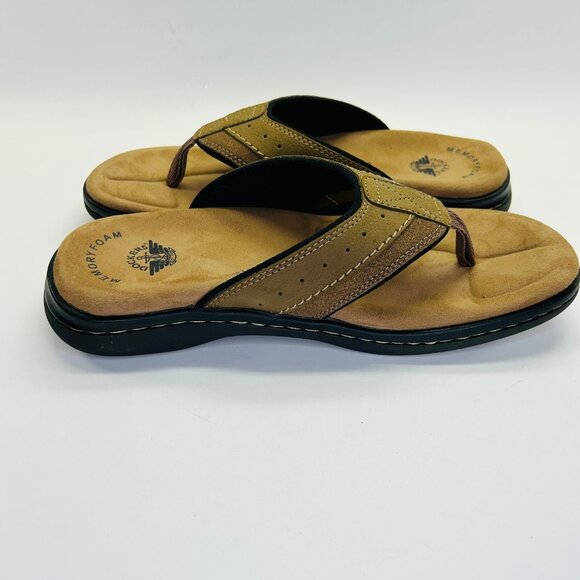 Dockers Laguna Sandal Size 10M Dark Tan Memory Foam Casual Summer Flip-Flop main image 9